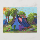 Camping Postkarte (Vorderseite)