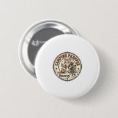 Camping Prepper Bushcraft Katze Camping Prepper Bu Button (Vorne & Hinten)