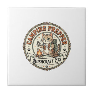 Camping Prepper Bushcraft Katze Camping Prepper Bu Fliese
