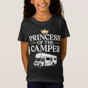 Camping Prinzessin der Familie Camper Mädchen T-Shirt