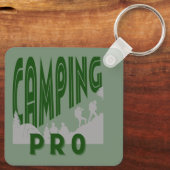 Camping pro für die Pro-Camper oder Wannabe Pro Schlüsselanhänger (Rückseite)
