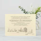 Camping-Probe-Dinner Einladung (Stehend Vorderseite)