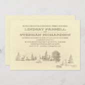 Camping-Probe-Dinner Einladung (Vorne/Hinten)