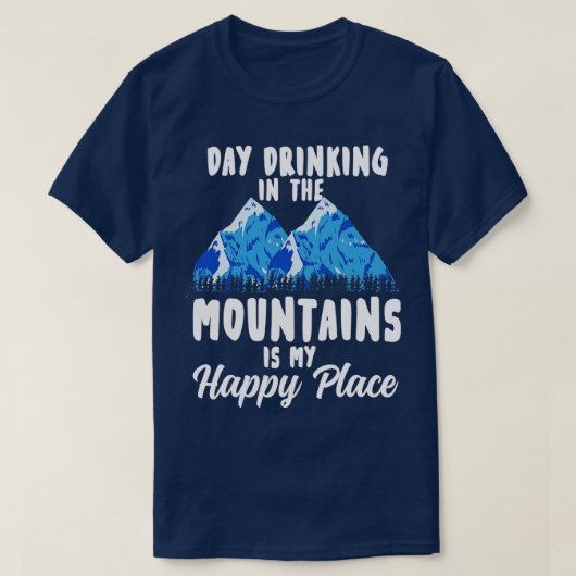 Camping Pun Mountains T-Shirt (Design vorne)