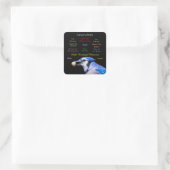 Camping Quadratischer Aufkleber (Tasche)