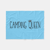 "Camping Queen" Fleece Blankets (Vorderseite (Horizontal))