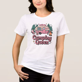 Camping Queen Sublimation Outdoor Adventure Tri-Blend Shirt