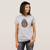 Camping Quote May The Forest Be With You On Wood T-Shirt (Vorne ganz)