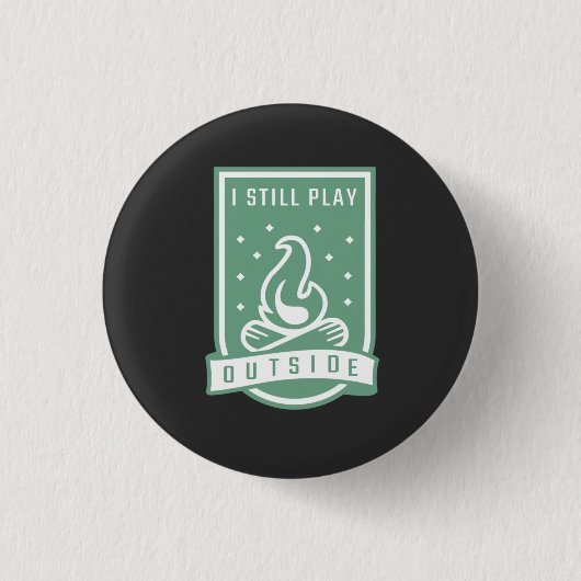 Camping Quote Urlaub Button (Vorderseite)