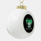 Camping Quote Urlaub Keramik Kugel-Ornament (Links)
