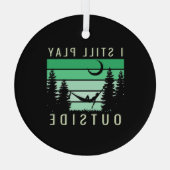 Camping Quote Urlaub Ornament Aus Glas (Rückseite)