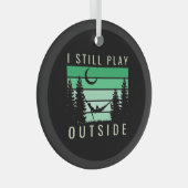 Camping Quote Urlaub Ornament Aus Glas (Vorderseite Rechts)