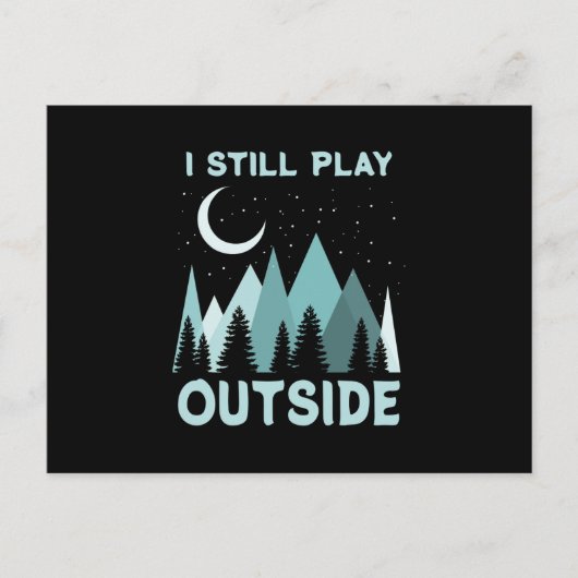 Camping Quote Urlaub Postkarte (Vorderseite)