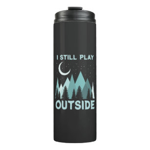 Camping Quote Urlaub Thermosbecher