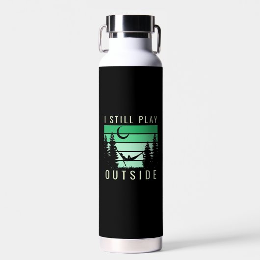 Camping Quote Urlaub Trinkflasche (Vorne)