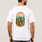 Camping Raccoon. T-Shirt (Rückseite)