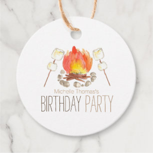 Camping raucht Geburtstagsgeschenk im Freien Geschenkanhänger