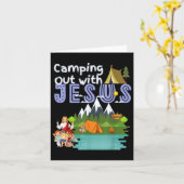 Camping raus mit Jesus Summer Camp Vbs Christlich Karte (Gelbe Blume)