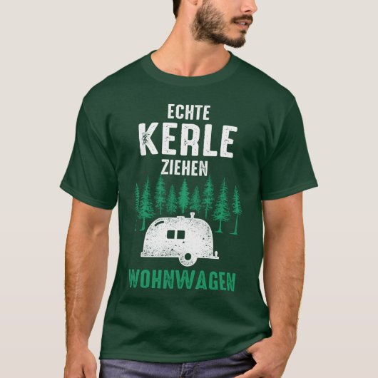 Camping Real Guys Pull Wohnwagen Mädchen T-Shirt (Vorderseite)