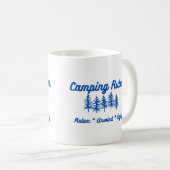 Camping Regeln - Entspannen, Entspannen, Geniessen Kaffeetasse (VorderseiteRechts)