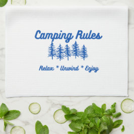 Camping Regeln für ein Küchentuch