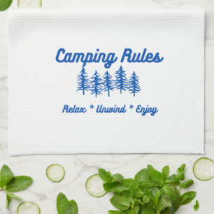 Camping Regeln für ein Küchentuch