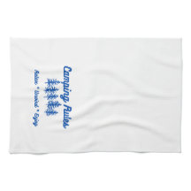 Camping Regeln für ein Küchentuch