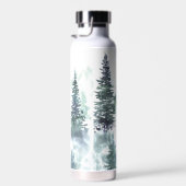 Camping-Regeln für Wasserfarbenwald Trinkflasche (Rechts)