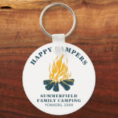 Camping-Reise Familie Happy RV Campers Novelty Schlüsselanhänger (Vorderseite)