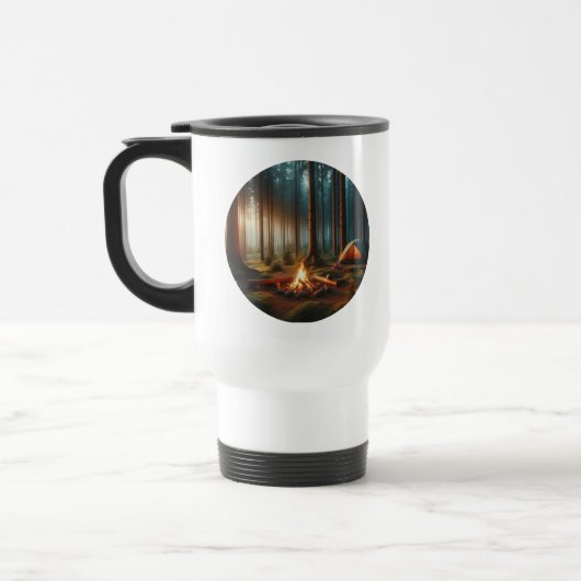 Camping-Reise-Tasse mit einem Campingplatz Reisebecher (Links)
