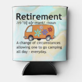 Camping Rente Funny Definition Dosenkühler (Vorderseite)