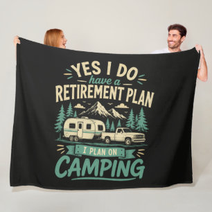 Camping-Rentenplan Fleecedecke