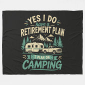 Camping-Rentenplan Fleecedecke (Vorderseite (Horizontal))
