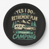 Camping-Rentensystem Pappteller (Vorderseite)