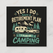 Camping-Rententplan Begleitkarte (Rückseite)