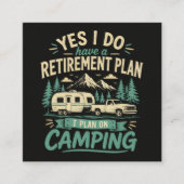Camping-Rententplan Begleitkarte (Vorderseite)