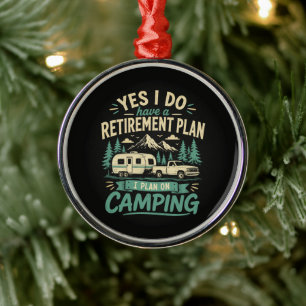 Camping-Rentenvorsorgeplan Ornament Aus Metall