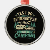 Camping-Rentenvorsorgeplan Ornament Aus Metall (Vorne)