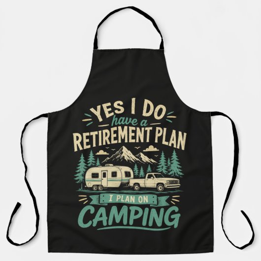 Camping-Rentenvorsorgeplan Schürze (Vorderseite)