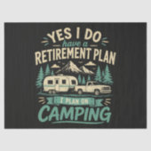 Camping-Rentenvorsorgeplan Seidenpapier (Vorderseite)