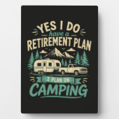 Camping-Rentnerplan Fotoplatte (Vorderseite)