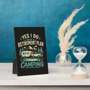Camping-Rentnerplan Fotoplatte