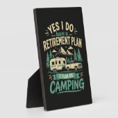 Camping-Rentnerplan Fotoplatte (Seite)