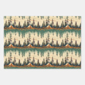 Camping Retro Colors Geschenkpapier Set (Vorderseite 3)