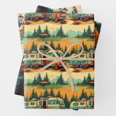 Camping Retro Colors Geschenkpapier Set (Beispiel)