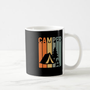 Camping-Retroschickes Camping-Zelt Feuer Kiefer Au Kaffeetasse