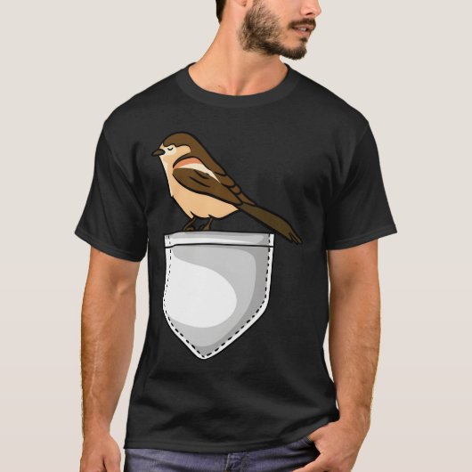 Camping-Rettro für Vogelbeobachter T-Shirt (Vorderseite)