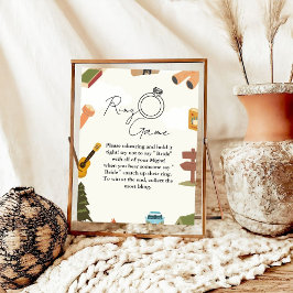 Camping-Ringspiel sagt nicht Braut Poster