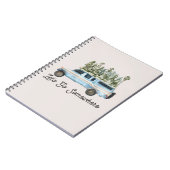 Camping Road Trip Zitat Lass uns irgendwo hingehen Notizblock (Linke Seite)