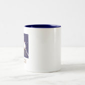 Camping Roasting Marshmallows Bonfire Zweifarbige Tasse (Mittel)